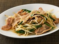 豚肉もやし炒めにんにくしょうゆ風味